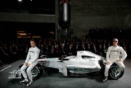 银箭风暴 席卷f1梅赛德斯-奔驰全新赛车mgp w01解读